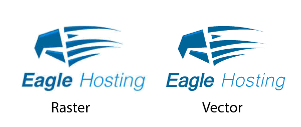 Image showing the raster and what happens after manually tracing it to a vector file format