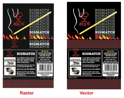 A very detailed vector redraw from a hard copy sent in by a customer.