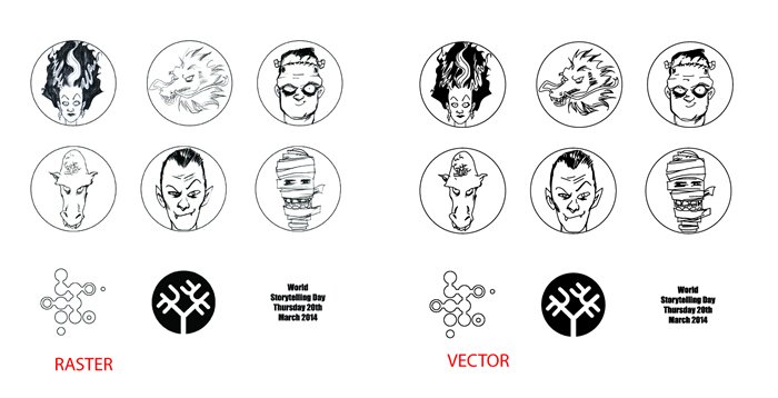 This company wanted to use our vector conversion service to create halloween stickers